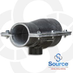 3 Inch X 2 Inch Reducer With 3/4 Inch Tap (2 Piece)