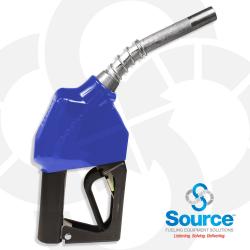 11AP Series Blue E10 Unleaded Automatic Nozzle With 3/4 Inch NPT Inlet  2-Piece Hand Insulator  And Aluminum Spout  Without Hold-Open Rack. UL 2586 Listed.
