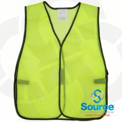 Lime Green Traffic Vest With Hook and Loop Closure, Universal