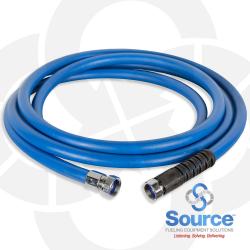 1 Inch x 11 Foot Blue DEF Hose Assembly With Female BSPP Swivel Ends For Bennett And Gasboy Dispensers