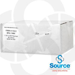 3-1/8 X 220 Foot Thermal Printer Paper - 7/16 Inch Core (Case Of 50)