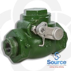 3/4 Inch Female NPT Ductile Iron External Emergency Valve With Stainless Lever Arm And 165 Degree F Fusible Link