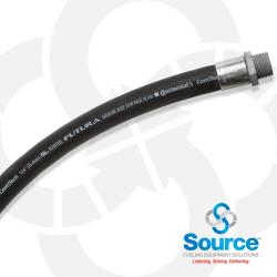 3/4 Inch X 8 Inch Black Flexsteel Futura Hardwall Whip Hose Male X Male Ends. UL330 And ULC Listed (20021965)