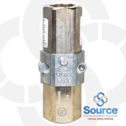 3/4 Inch Female NPT Aluminum Single-Use Breakaway UL Listed For Gasoline, Diesel, And Up To E85