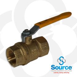 1 Inch Female NPT Full Port Ball Valve Forged Brass With Hard Chrome Plated Ball And Teflon Seal
