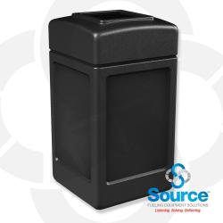 42 Gallon Black Square Waste Container