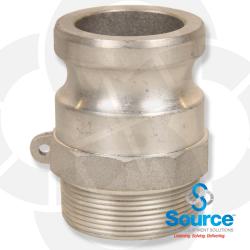 2 Inch Part F-Male Adapter/Male Thread - Aluminum