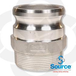 3 Inch Part F-Male Adapter/Male Thread - Aluminum