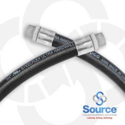 5/8 Inch x 8 Foot 6 Inch Steelflex Ultra Hardwall Black Hose Male x Male Fuel Loc Ends