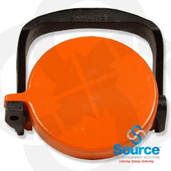 3 Inch Low Profile Orange Vapor Adapter Cap