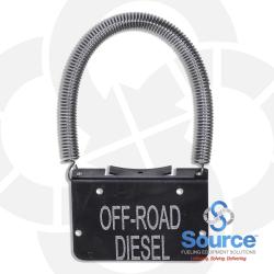 Clamp-On Tank Riser ID Tag, Etched : Off-Road Diesel