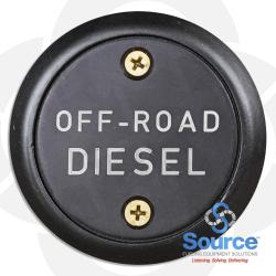 In-Ground Tank/Product ID Marker, Etched : Off Road Diesel