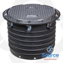 Spill Containment Evr 5 Gallon 4 Inch NPT Single Wall Replaceable Poly Bellows Ductile Iron Lid No Drain