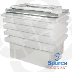 FlexWorks Wide Access Polyethylene Conduitless UDC Under Dispenser Containment Sump With 18 Inch x 36 Inch Frame For Gilbarco Encore Dispensers