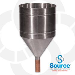 Stainless Steel Funnel With Copper Spout