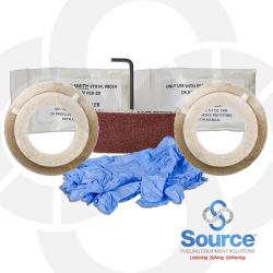 FF Series Double-Sided FRP Flange Pass-Through Entry Fitting For 2 Inch FRP Pipe On Flat-Wall Singlewall FRP Sump - (1) EP100 Required