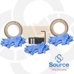 FF Series Double-Sided FRP Flange Pass-Through Entry Fitting For 4 Inch FRP Pipe On Flat-Wall Singlewall FRP Sump - (2) EP100 Required