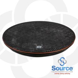 40 Inch Diameter Black Flat Sealed Heavy Duty Composite Cover