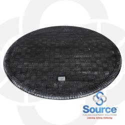 42 Inch Diameter Black Raised Composite Cover Only