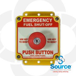 Emergency Shut Off Box Push Button With (2) Keys