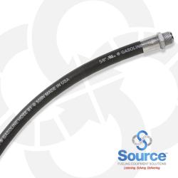 5/8 Inch x 4 Foot Black Hardwall Hose 3/4 Inch Male x Male Swivel Ends UL330 And ULC Listed