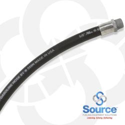 5/8 Inch x 8 Foot 6 Inch Black Hardwall Hose 3/4 Inch Male x Male Ends. UL330 And ULC Listed.
