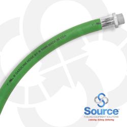 1 Inch x 12 Inch Green Hardwall Whip Hose Male x Male Zinc Ends. UL330 And ULC Listed.