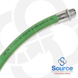 3/4 Inch x 10 Foot Green Hardwall Hose Male x Male Zinc Swivel Ends. UL330 And ULC Listed.