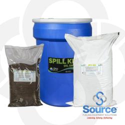 15 Gallon Oil-Only Spill Kit With 25 Gallon Poly Drum