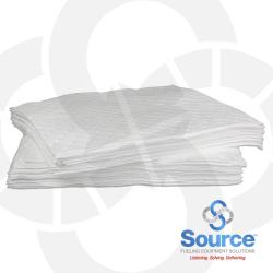 Medium Weight White Sorbent Pad Perforated (100 Count)