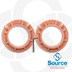 FRP Series Full Ring Pass-Thru FRP Entry Fitting For 3 Inch RTII Pipe On Flat-Wall Sump *EP2A Or ADH-300G Adhesive Required*