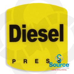Diesel Encore S Actuator Overlay Black On Yellow (ES500S-D)
