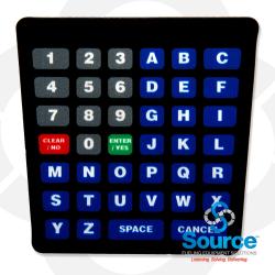 Gilbarco Encore S Alphanumeric Keypad Overlay (ENE1702G001)