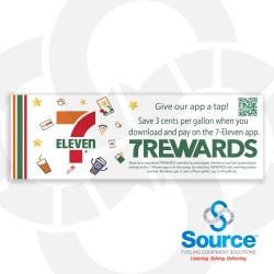 7-11 7Rewards Decal Kit - Includes (25) 7Rewards Decals And (1) Reorder Decal