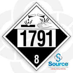 12 Inch D.O.T. 1791 Decal