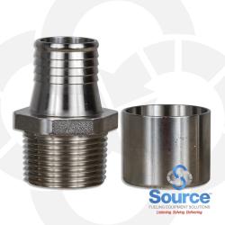 1 Inch Flexworks Swedge-On x Male NPT Coupling **Includes (1) SGP-0150 Gasket**