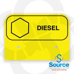 DIESEL Storage Tank Fill Pipe ID Tag