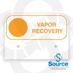 VAPOR RECOVERY Storage Tank Fill Pipe ID Tag